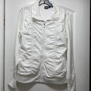 Beautiful White FILA workout jacket